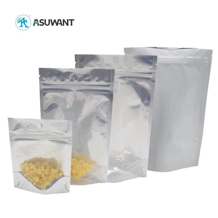 کلوچه های علفهای هرز پشتی شفاف قابل استفاده در جلو کیسه بسته بندی ziplock