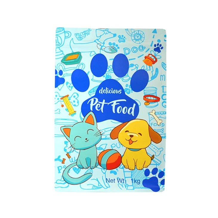 Foil Pet Food Bag Flat Bottom 500G 1Kg 2Kg 3Kg