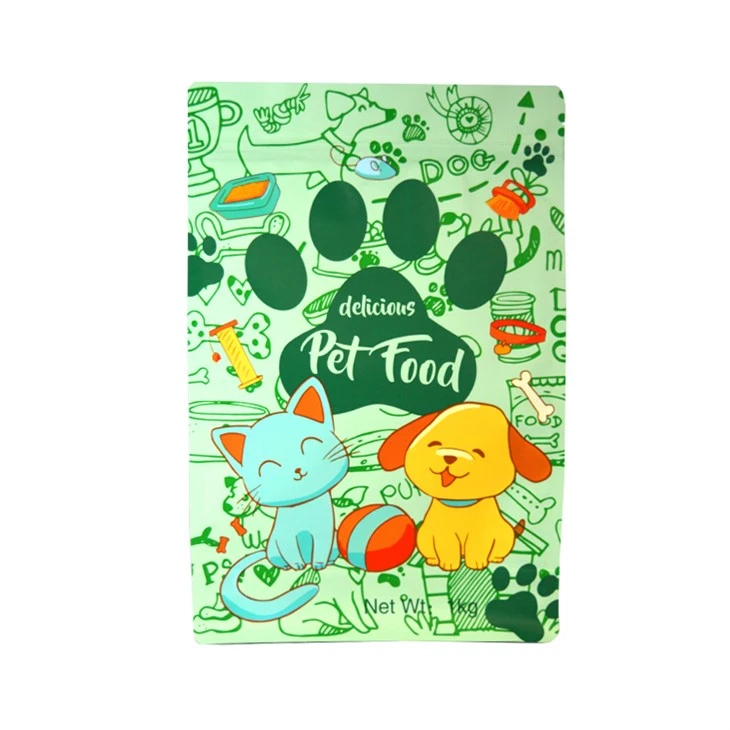 Foil Pet Food Bag Flat Bottom 500G 1Kg 2Kg 3Kg