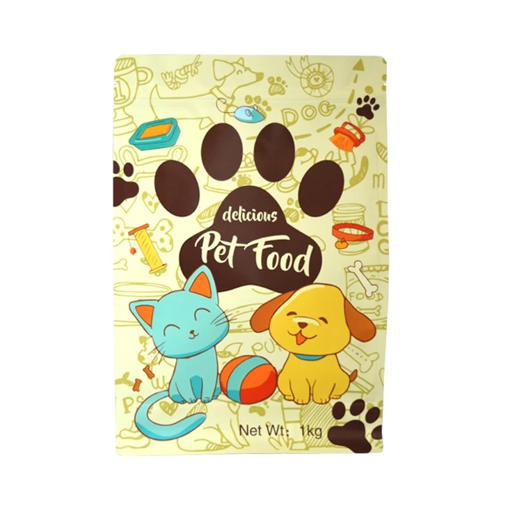 Foil Pet Food Bag Flat Bottom 500G 1Kg 2Kg 3Kg