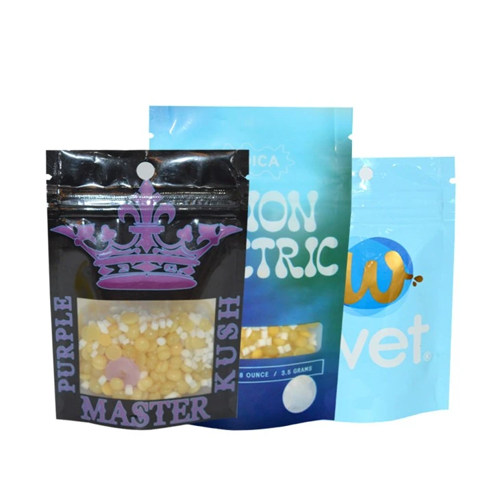 قابل احتراق 3.5 گرم با ضد بوی کودک مقاوم در برابر ziplock کیف بسته بندی پزشکی