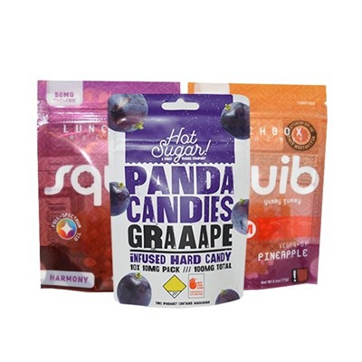 کوکی آب نبات Belly Proof Cali بسته بندی خوراکی کیف های میکرو