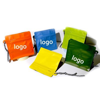 نمونه رایگان قابل استفاده 1 کیلوگرم 500 گرم 250 گرم مات کیسه های کف صاف بسته بندی کیسه قهوه با زیپ و دریچه